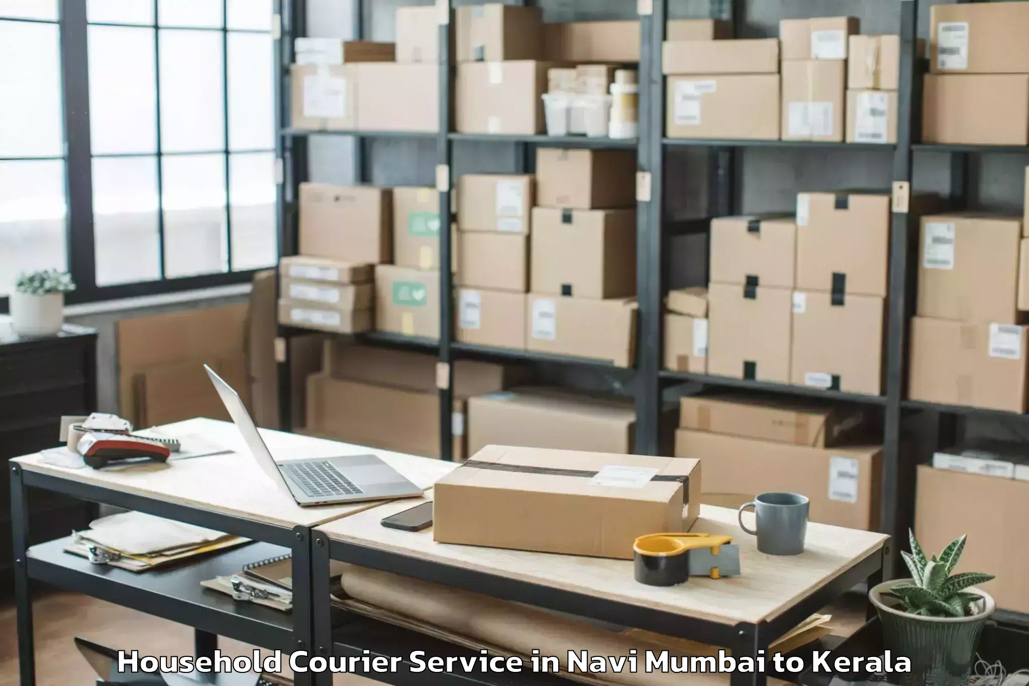 Book Navi Mumbai to Pandalam Household Courier Online